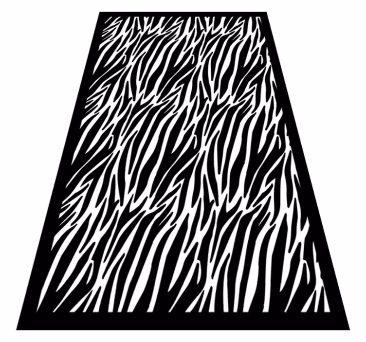 Zebrast trak vinilni tepih s potiskom živali - TenStickers