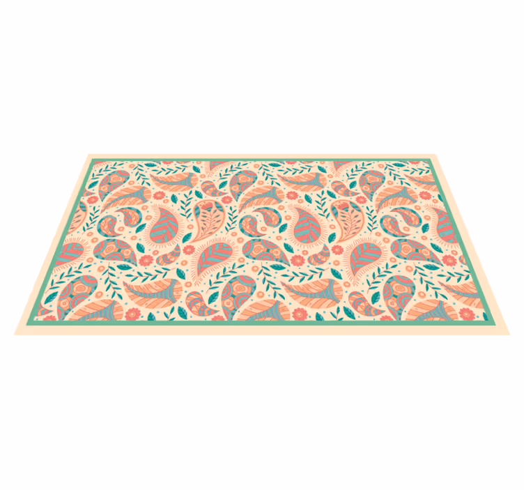 Fuzija paisley vzorcev Vinilna preproga mandala - TenStickers