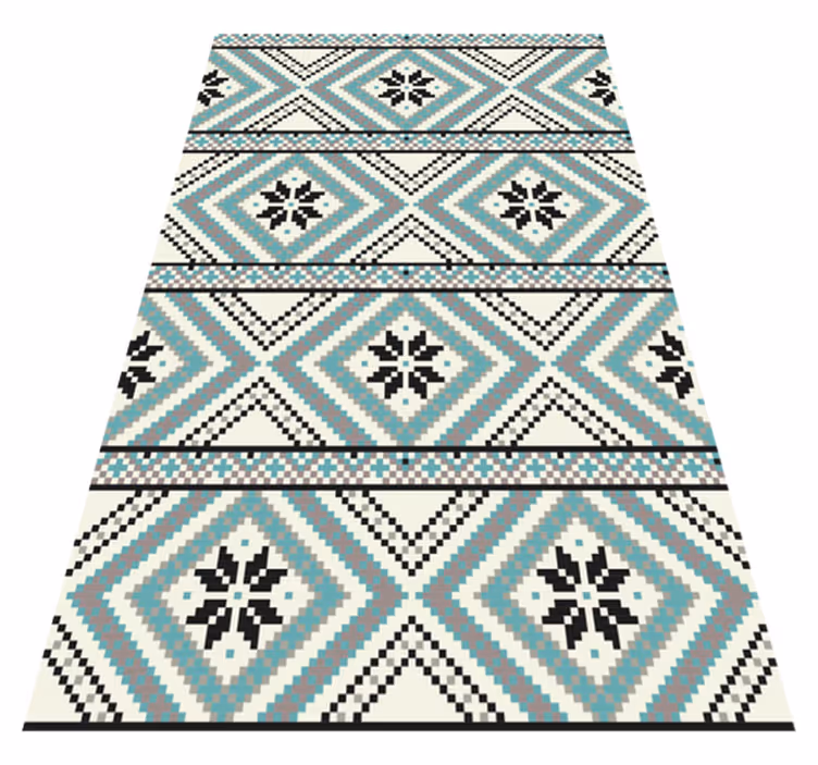 Skandinavske geometrijske figure nordijska vinil preproga - TenStickers