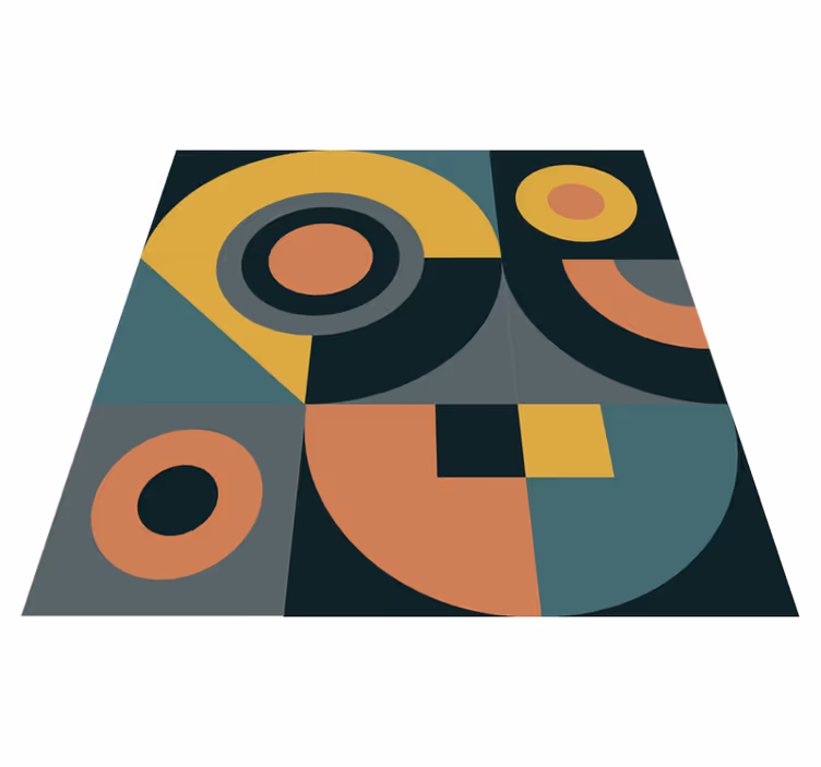 Vinilne preproge z geometrijskimi vzorci sestava oblik - TenStickers