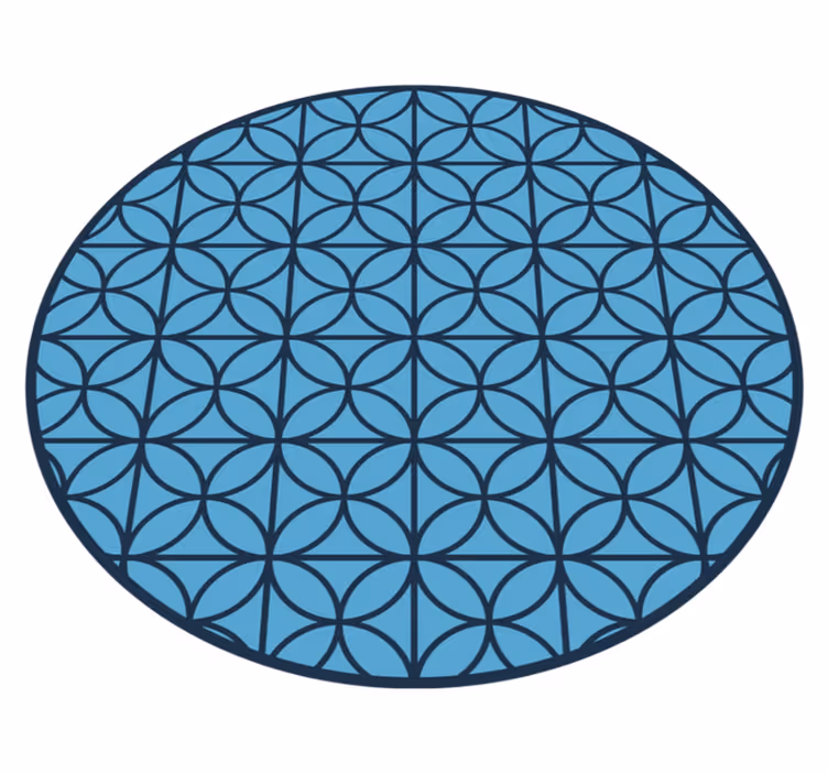 Krožno geometrijsko Vinilne preproge z geometrijskimi vzorci - TenStickers