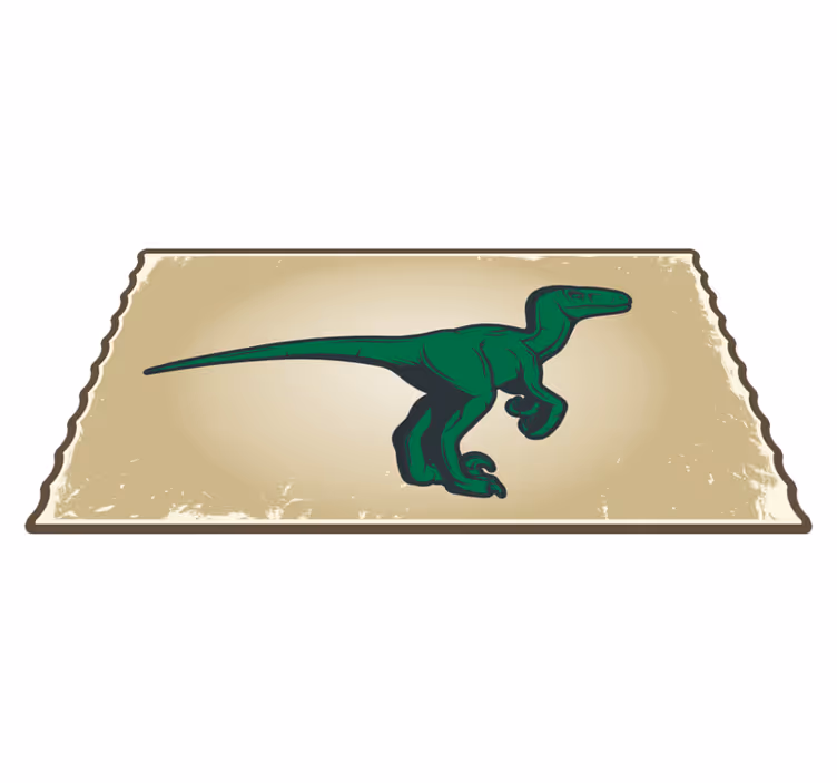 Risanka raptor maskota dinozaver živalska preproga - TenStickers