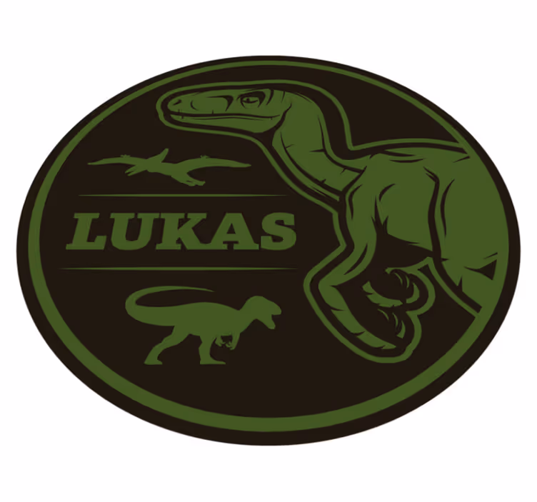 Dinozaver raptor z živalsko preprogo - TenStickers
