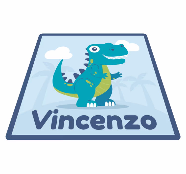 Vinilna preproga za dojenčke z ilustracijo dinozavra - TenStickers