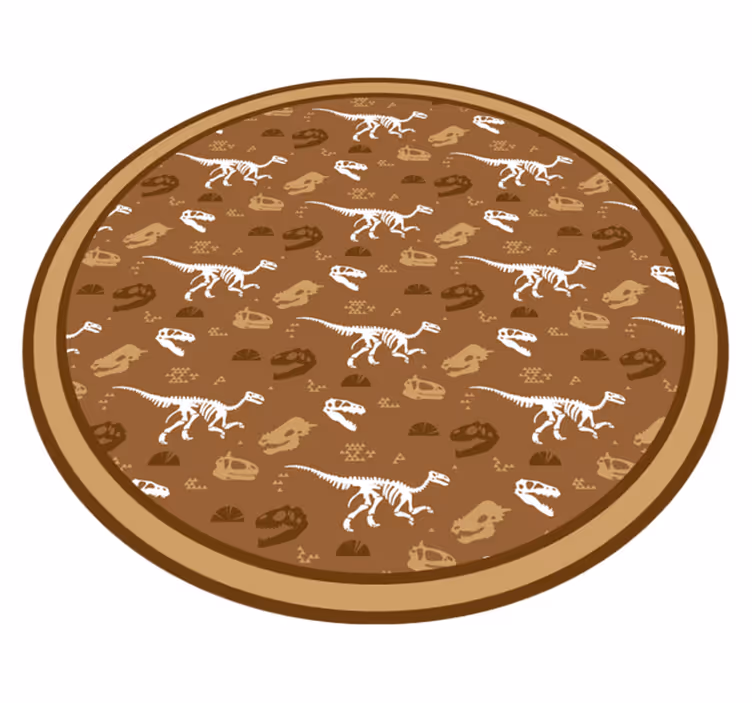 Okostja dinozavrov vzorec živalska preproga - TenStickers