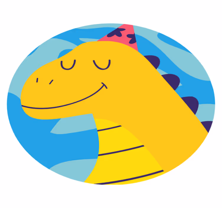 Zabava na temo dinozavrov Otroške vinilna preproga - TenStickers