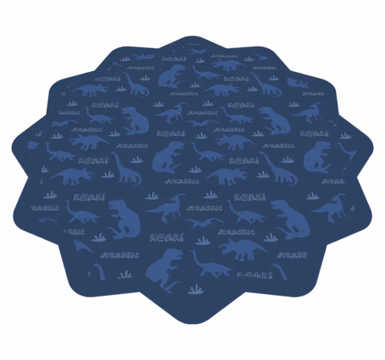 Obrisi dinozavrov Vinilne preproge v drugih vzorcih - TenStickers