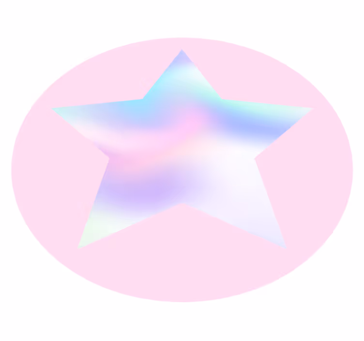 Pastelni zvezdni gradient vinilna preproga s zvezdami - TenStickers