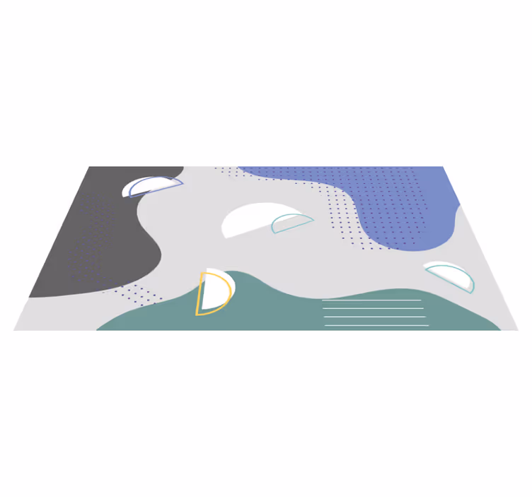Tekači na hodniku z geometrijskim sodobnim vzorcem - TenStickers
