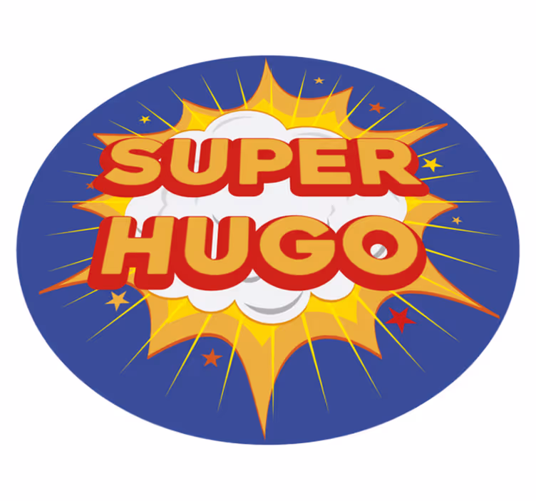 Superheroj počil Vinilna preproga z imeni - TenStickers