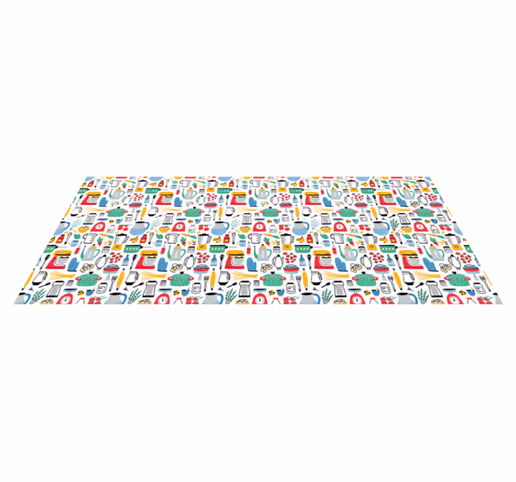 Abecedne ploščice abecedni vinilni preproga - TenStickers