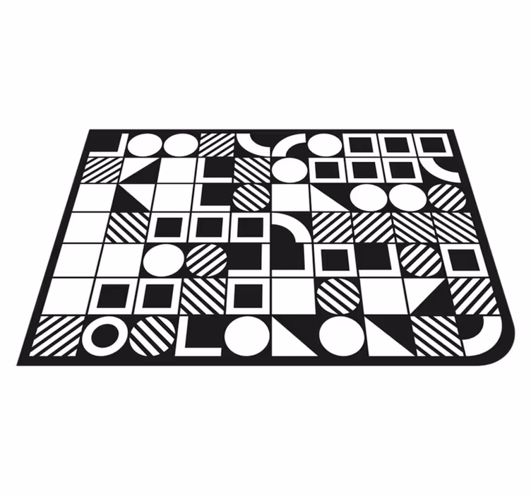 Vinilne preproge z geometrijskimi vzorci ravnotežje oblik - TenStickers