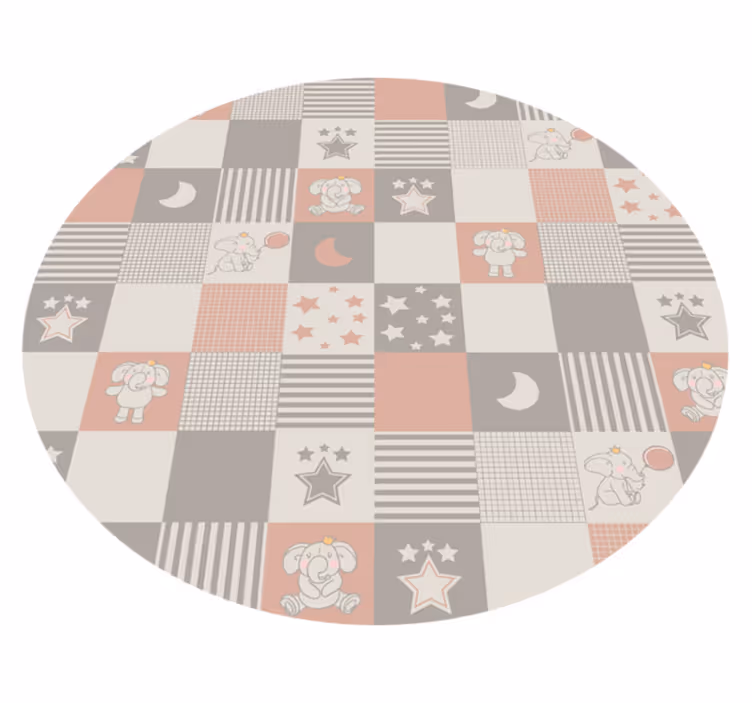 Otroški patchwork Otroške vinilna preproga - TenStickers