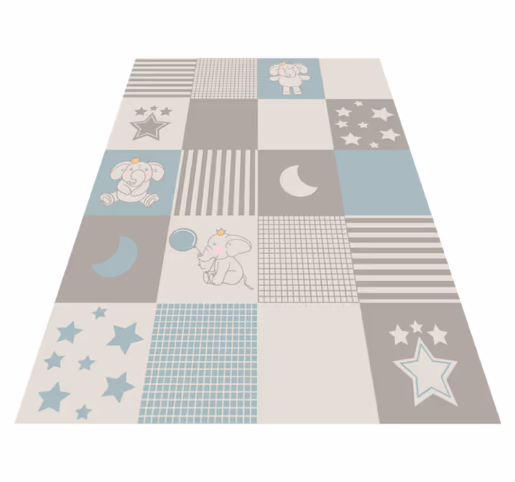 Patchwork otroška soba Vinilna preproga za dojenčke - TenStickers