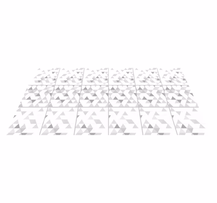 Triangular grey motifs vinilne preproge z vzorci - TenStickers