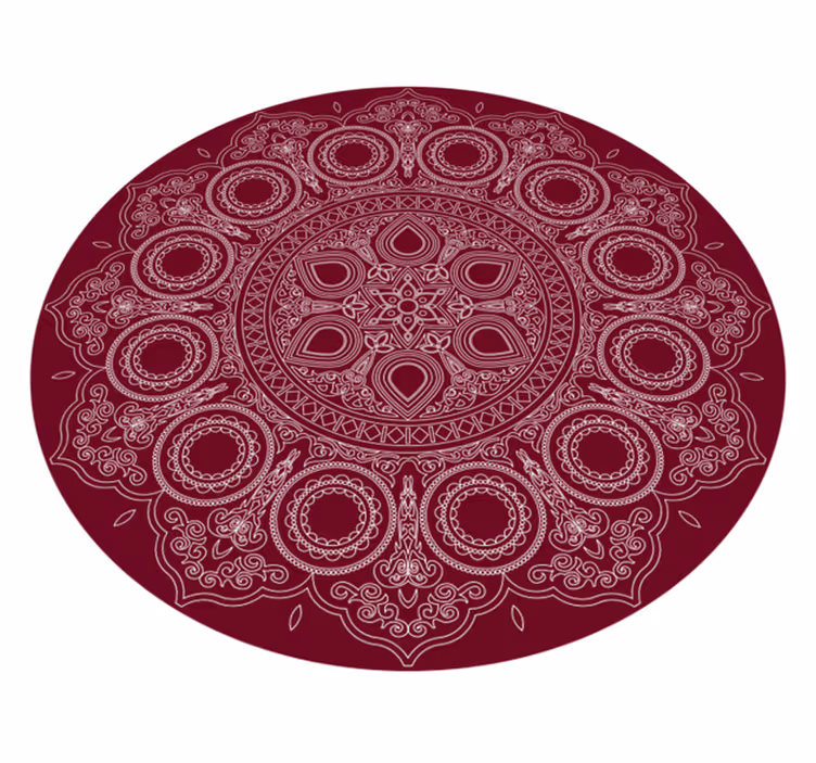 Lotusov cvet mandala vinil preproga - TenStickers