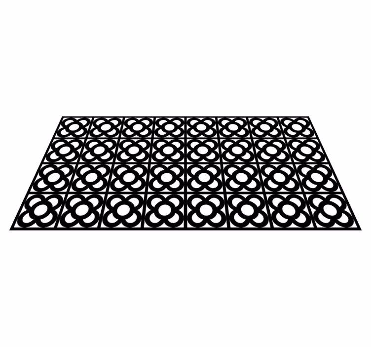 Krožni motivi Vinilne preproge z geometrijskimi vzorci - TenStickers