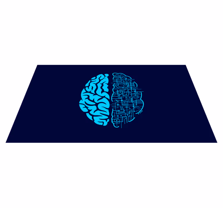 Cerebralni kontrast sodobne vinilne preproge - TenStickers