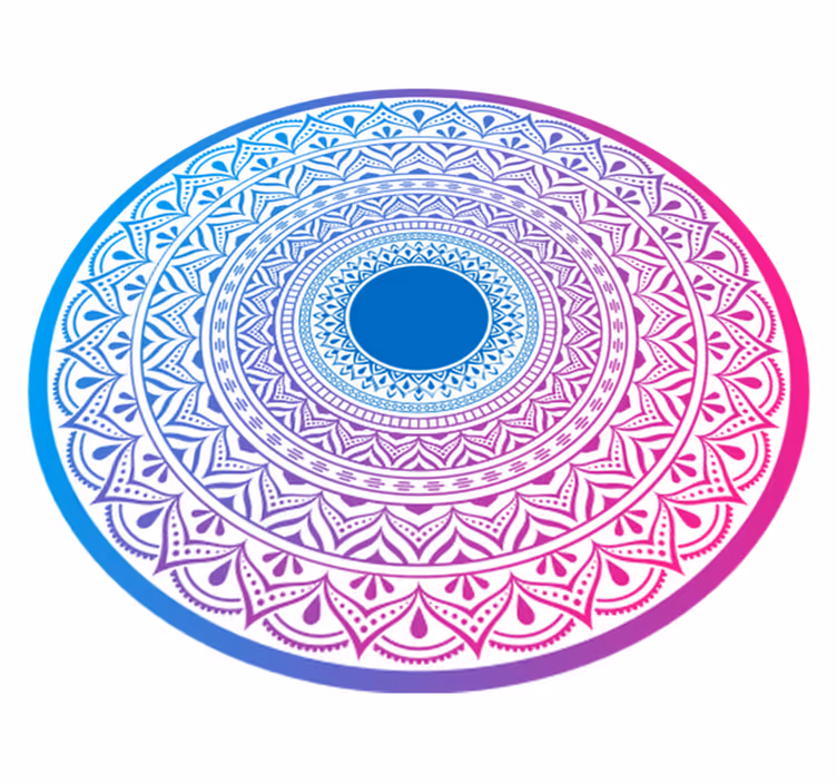 Mandala krožni niz Vinilna preproga mandala - TenStickers