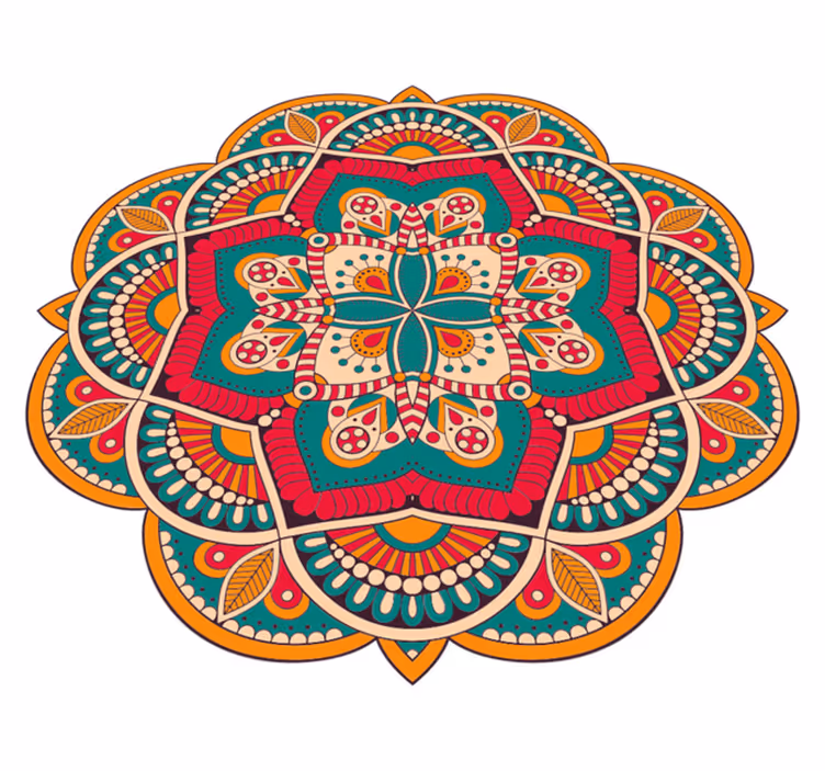 Maroška mandala vinil preproga - TenStickers