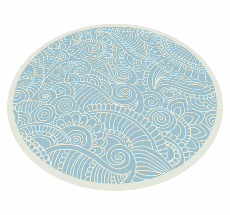 Navtična mandala vinil preproga - TenStickers