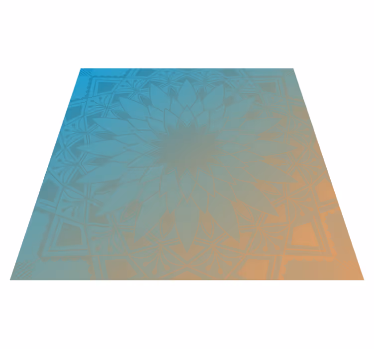 Mandala gradient Vinilna preproga mandala - TenStickers