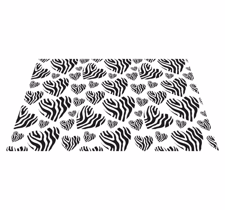 Vinilni tepih s potiskom živali zebra črte - TenStickers