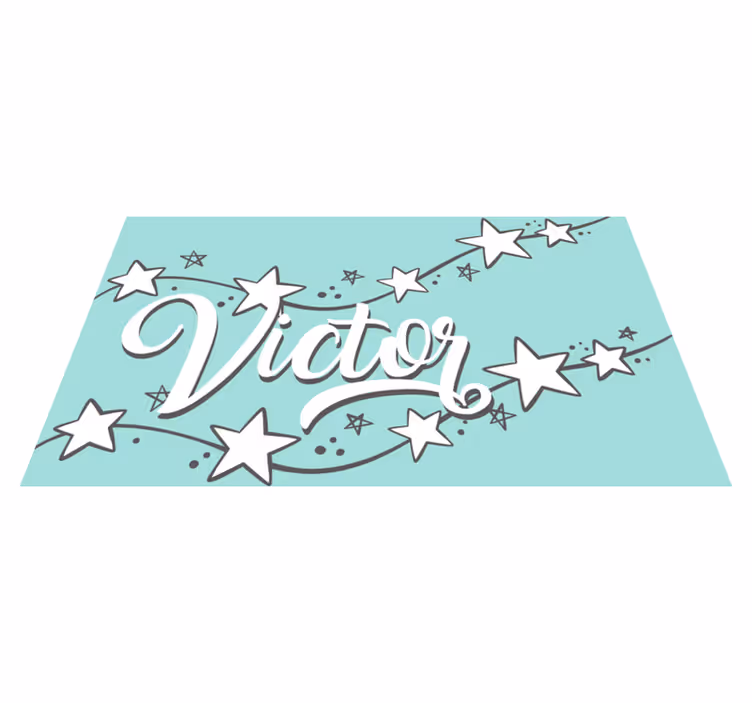Prilagodljiv zvezdni prah Vinilna preproga z imeni - TenStickers