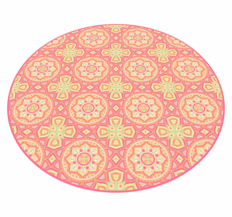 Pisana mandala s pikčasto vinilno preprogo - TenStickers