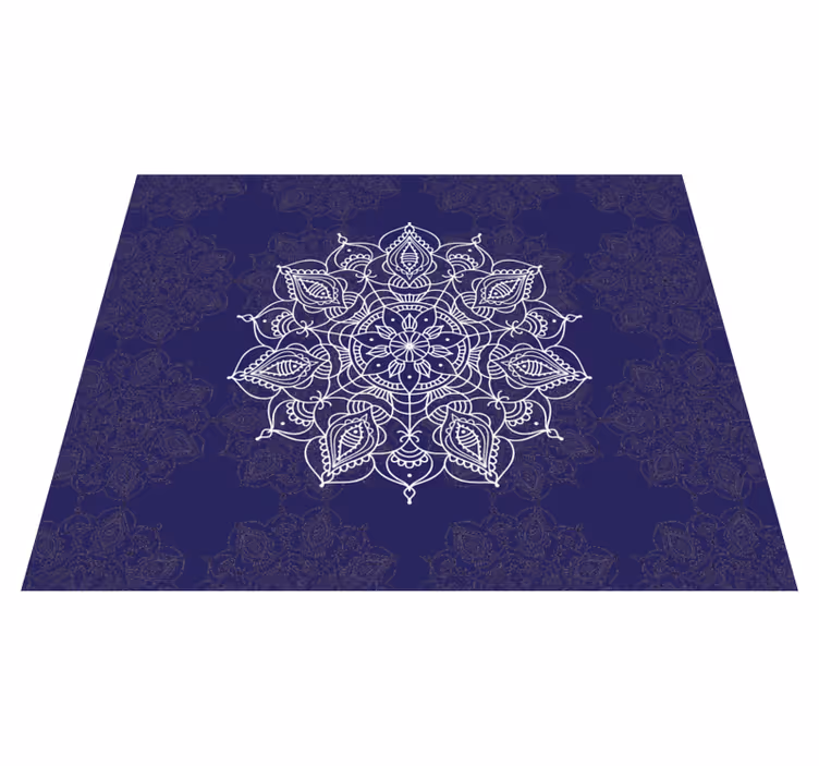 Mandala spiritual lotus mandala vinil preproga - TenStickers