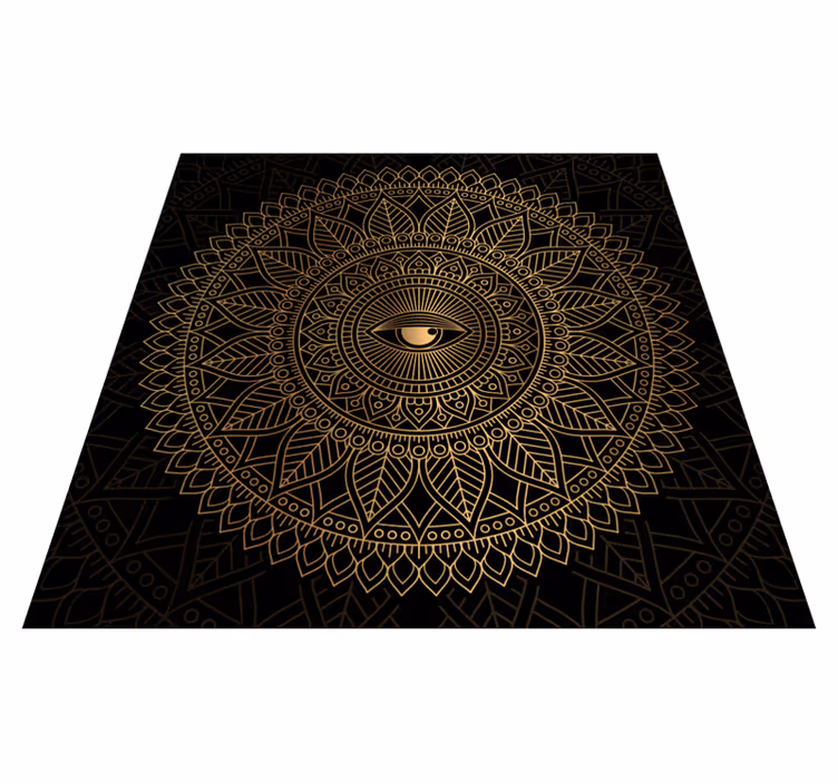 Mandala osrednji del očesa Vinilna preproga mandala - TenStickers