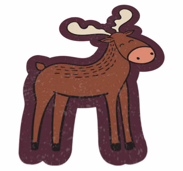 Risani los Tepih z živalskim potiskom - TenStickers