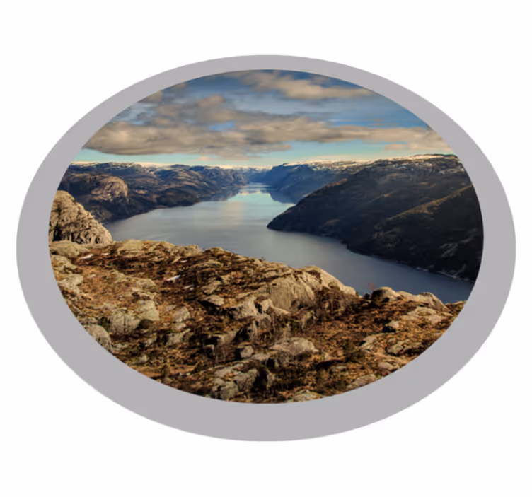 Slikovit pogled na pokrajino Naravne vinilnea preproga - TenStickers