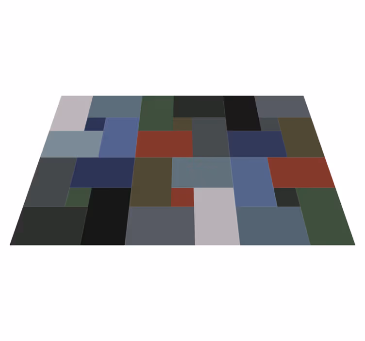 Geometrijske bloke Vinilne preproge z geometrijskimi vzorci - TenStickers