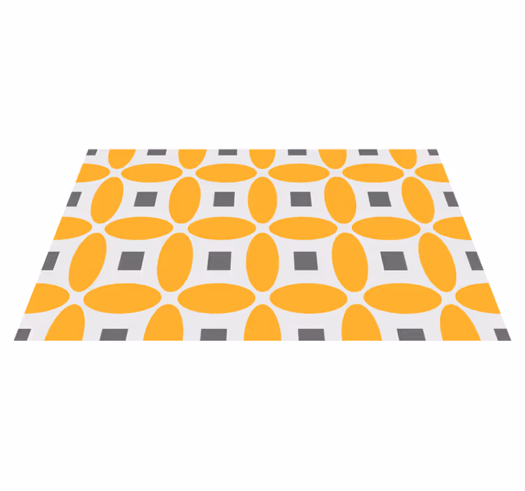 Geometrijski krogi Vinilne preproge z geometrijskimi vzorci - TenStickers