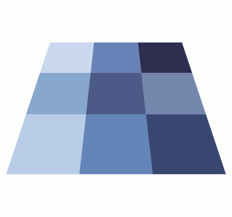 Modre odtenke geometrijske podstavki - TenStickers