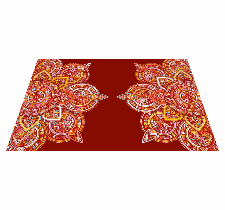 živahni geometrijski motivi Vinilna preproga mandala - TenStickers