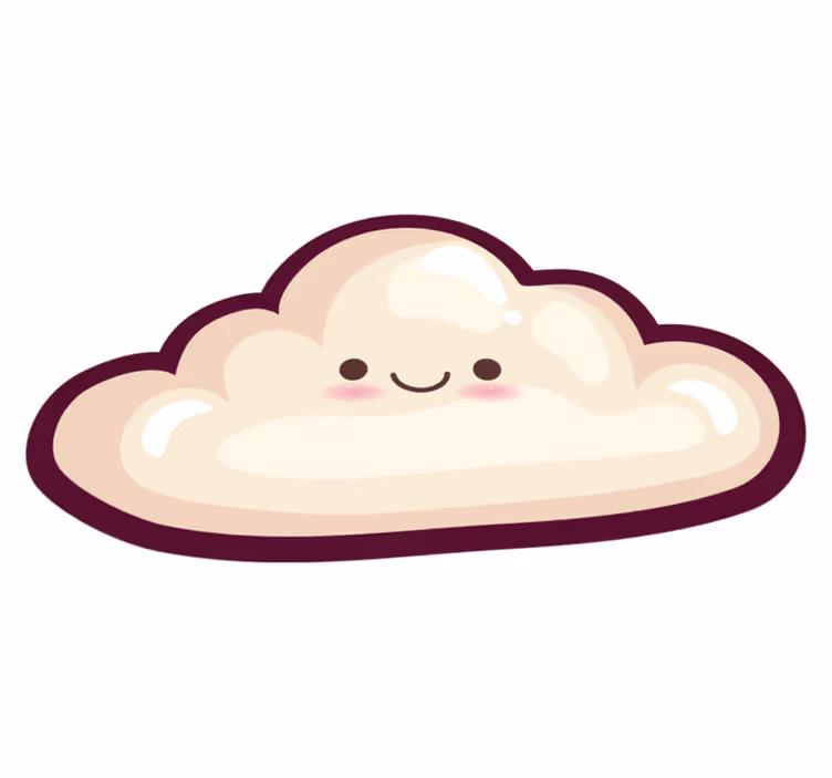 Anime oblak narava vinil preproga - TenStickers