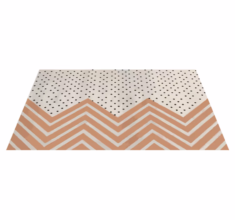 Polka pike in cik-cak geometrijske preproge - TenStickers
