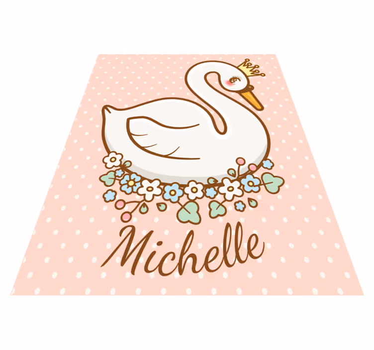 Princess polka dot personalizirana podloga - TenStickers