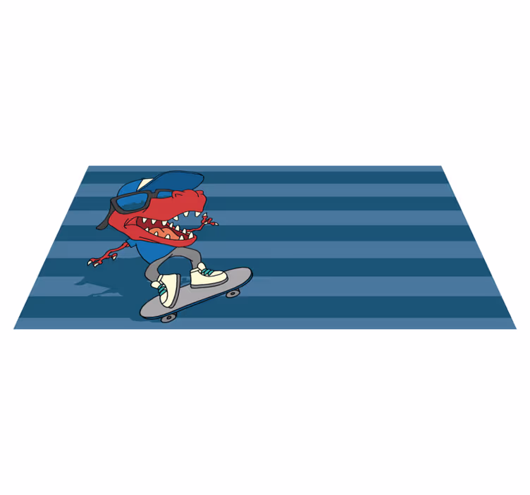 Dinozaver na preprogi za rolke - TenStickers