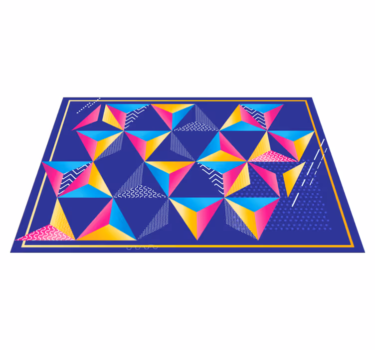 Colorful shapes vibrance vinilne preproge z vzorci - TenStickers