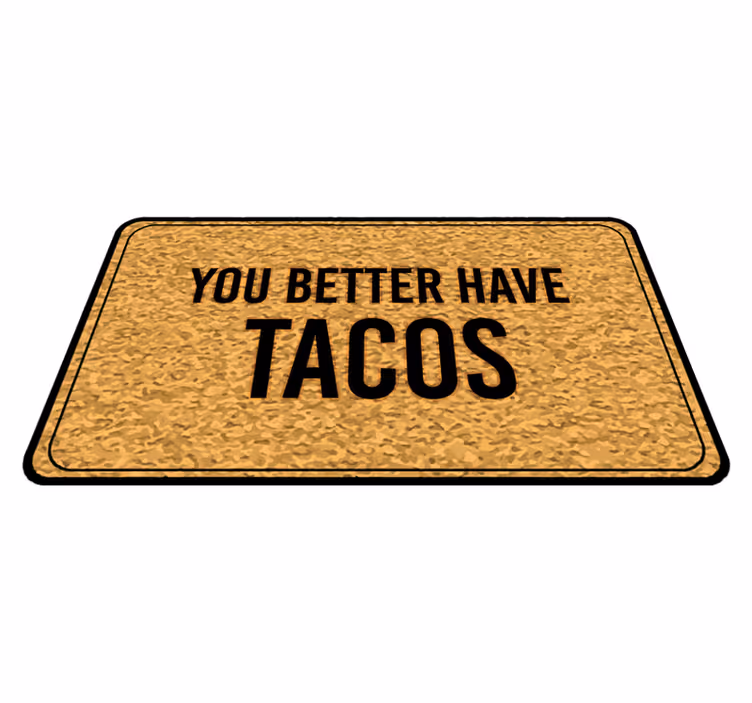 Raje imejte podstavki po meri tacos - TenStickers