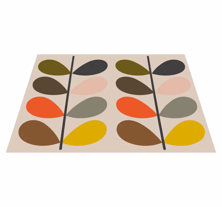 Moderna vinil preproga orla kiely - TenStickers