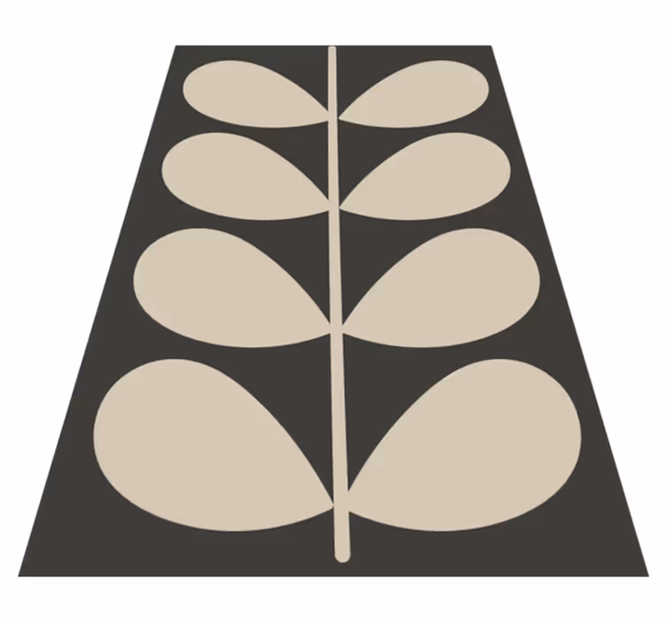Rastlinski navdih minimalistična vinilna preproga - TenStickers