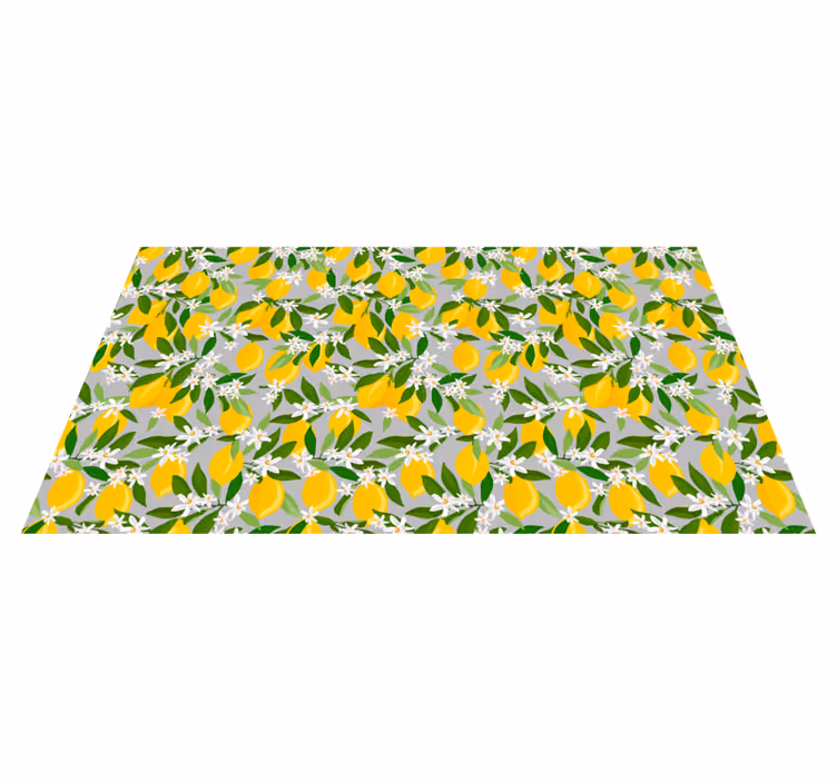 Limonino drevo cvetlična preproga citrusi - TenStickers