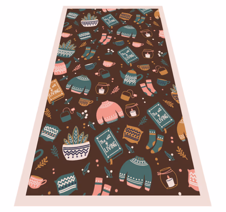 Cozy living essentials vinilna preproga za najstnike - TenStickers