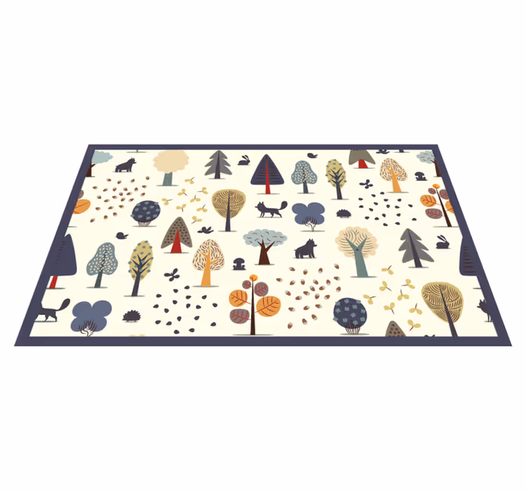 Nordic nature inspired otroška vinilna preproga - TenStickers