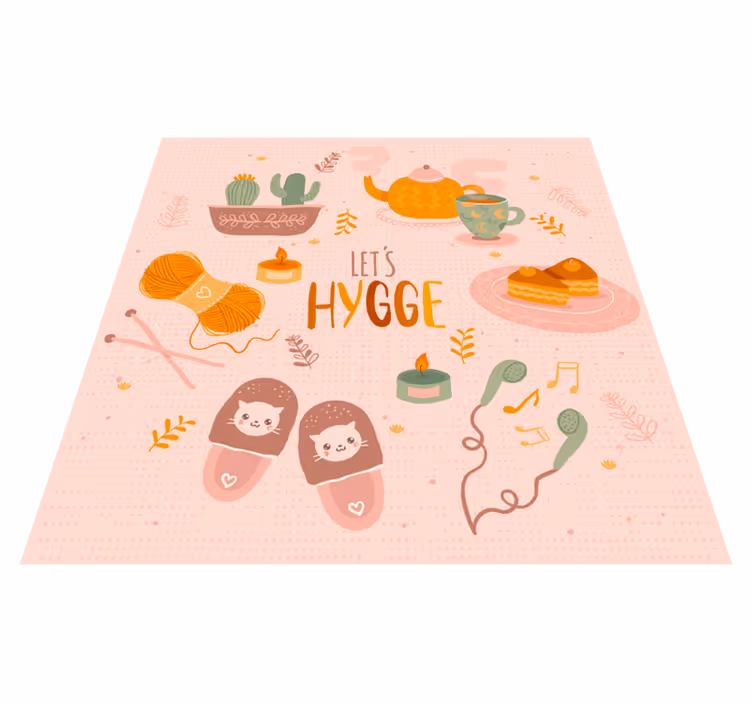 Let's hygge cozy design vinilna preproga za najstnike - TenStickers