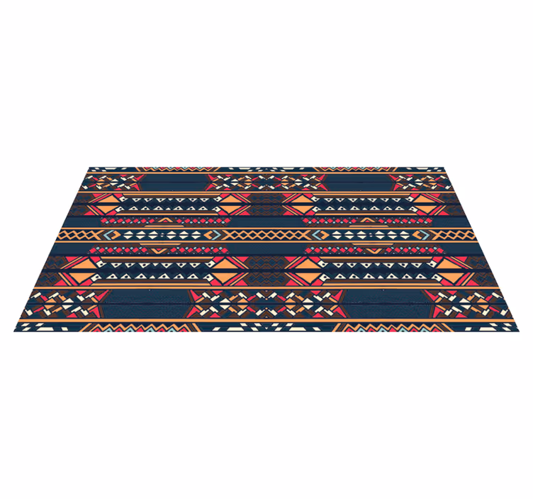 Tribal pattern motif etnične vinilne preproge - TenStickers